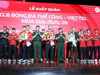 Thể Công - Viettel quyết chinh phục ngôi vô địch V.League 2025/26