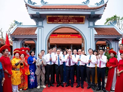 Khánh thành Khu lưu niệm Trưởng Ban Thường trực Quốc hội Bùi Bằng Đoàn