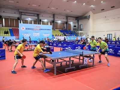 Khai mạc Giải bóng bàn các câu lạc bộ Hà Nội mở rộng, tranh Cúp Báo Hà Nội Mới