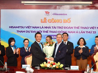 Hisamitsu Việt Nam đồng hành cùng Đoàn Thể thao Việt Nam hướng tới SEA Games 33