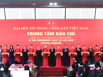Khai trương Trung tâm Báo chí Đại hội XIV của Đảng