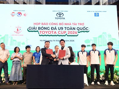 35 đội tranh tài tại Giải bóng đá U9 toàn quốc Toyota Cup 2026