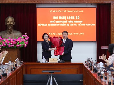 Công bố quyết định bổ nhiệm Thứ trưởng Bộ VHTTDL Nguyễn Huy Dũng