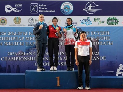 Diệp Thị Hương giành 3 HCV tại giải canoeing trẻ châu Á 2026