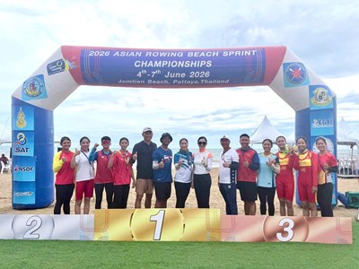 Rowing biển Việt Nam giành 2 HCV tại Giải vô địch châu Á 2026