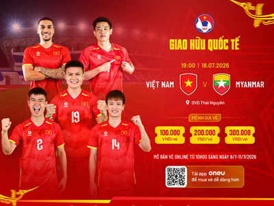 Vé xem tuyển Việt Nam gặp Myanmar có giá từ 100.000 đồng