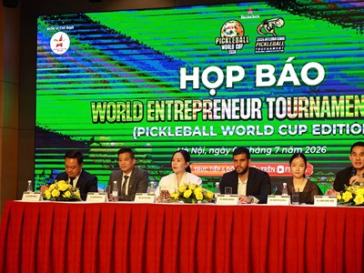 1.600 doanh nhân và VĐV dự Giải World Entrepreneur Tournament 2026