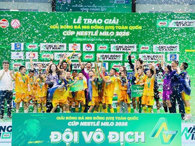 U11 CLB Hà Nội lần đầu vô địch Giải U11 toàn quốc