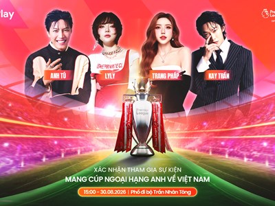 Dàn sao “Anh trai say hi”, “Chị đẹp” hội ngộ bên Cúp Ngoại hạng Anh tại Hà Nội