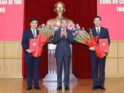 Điều động, chỉ định 2 Phó Bí thư Tỉnh ủy Thanh Hóa