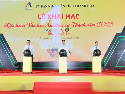 Liên hoan Văn hoá Ẩm thực xứ Thanh 2025: Đậm bản sắc, bừng tinh hoa