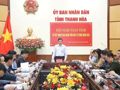 Thanh Hóa tăng tốc giải ngân đầu tư công, quyết về đích đúng hạn