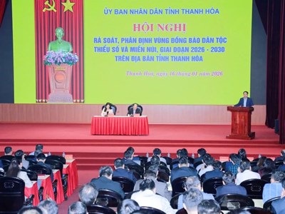 Thanh Hóa rà soát, phân định vùng đồng bào dân tộc thiểu số và miền núi giai đoạn 2026–2030