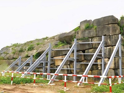 Giãn tiến độ tu sửa tường thành đá Thành nhà Hồ đến giữa năm 2026