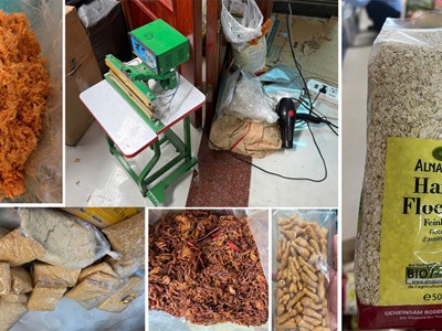 Phát hiện gần 2 tấn ruốc, đồ ăn vặt trôi nổi ở Thanh Hóa