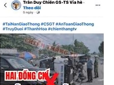 Công an xác minh tài khoản Facebook tung tin giả về CSGT tử vong