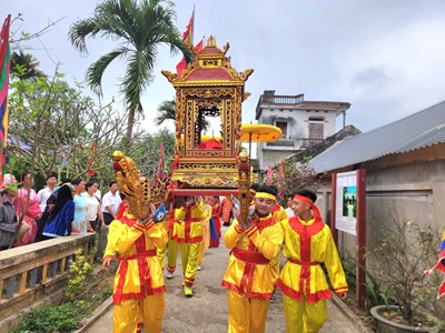 Rộn ràng lễ hội Kỳ phúc Nghè Cẩm Hoàng, giữ hồn quê xứ Thanh
