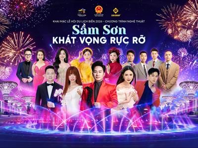 Tối 25.4, dàn sao đình đám đổ bộ Sầm Sơn, khuấy động đêm khai hội biển