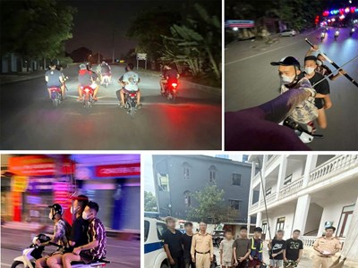 Lạng lách, đánh võng giữa đêm, nhóm thanh thiếu niên và phụ huynh bị đề nghị phạt 81,5 triệu đồng