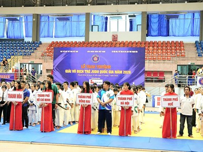 Giải vô địch trẻ Judo Quốc gia 2026 lập kỉ lục với gần 800 võ sĩ tham dự
