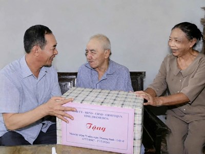 Lãnh đạo tỉnh Thanh Hóa tri ân người có công dịp 27.7