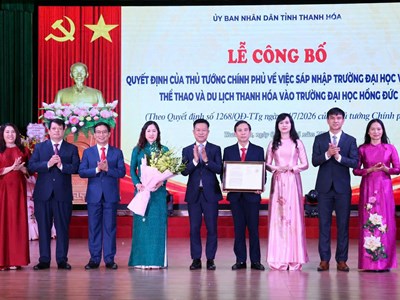 Sáp nhập hai trường đại học, mở hướng phát triển mới cho giáo dục Thanh Hóa