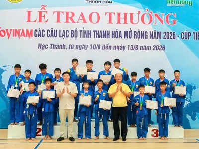 Khép lại giải Vovinam Thanh Hóa, CLB xã Lam Sơn giành ngôi nhất toàn đoàn