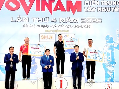 Vovinam Thanh Hóa tiếp tục gặt vàng ở giải khu vực