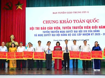32 báo cáo viên, tuyên truyền viên tranh tài tại Chung khảo toàn quốc ở Thanh Hóa