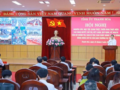 Thanh Hóa chấn chỉnh kỷ luật, kỷ cương trong học tập nghị quyết