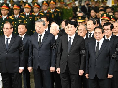 Lễ viếng trọng thể nguyên Chủ tịch nước Trần Đức Lương