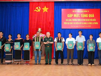 Gia Lai: Binh đoàn 15 gặp mặt, tri ân già làng, người có uy tín vùng biên giới