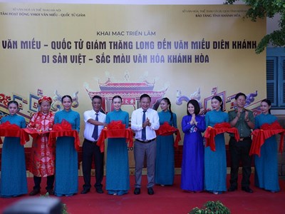 Triển lãm “Từ Văn Miếu Quốc Tử Giám Thăng Long đến Văn Miếu Diên Khánh”