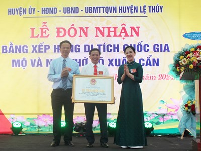 Mộ và Nhà thờ Võ Xuân Cẩn là Di tích lịch sử quốc gia