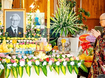 Lễ Kỳ siêu, dâng hương tưởng niệm Tổng Bí thư Nguyễn Phú Trọng
