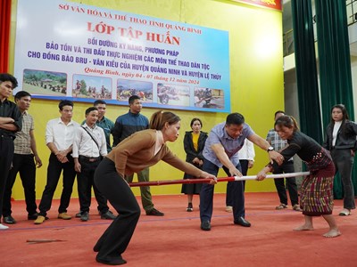 Bảo tồn và phát triển thể thao dân tộc của đồng bào Bru - Vân Kiều