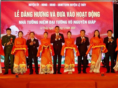 Khánh thành Nhà tưởng niệm Đại tướng Võ Nguyên Giáp