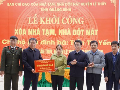 Hơn 1.550 hộ nghèo, hộ cận nghèo được hỗ trợ xóa nhà tạm, nhà dột nát