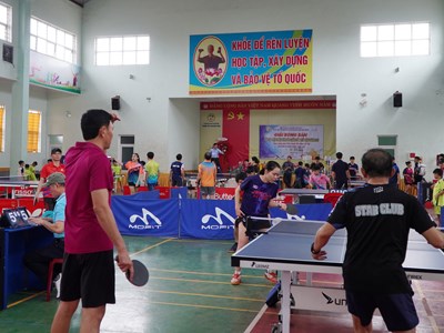 150 tay vợt tranh tài tại Giải Bóng bàn Tâm Đức