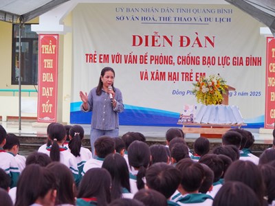 Chung tay bảo vệ trẻ em khỏi bạo lực gia đình