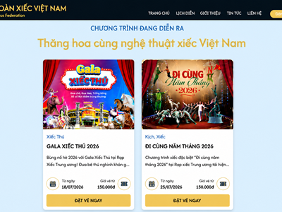 Mua vé xem xiếc trực tuyến, chọn ghế và nhận mã QR ngay trên điện thoại