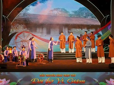 Đặc sắc chương trình nghệ thuật cầu truyền hình “Đôi bờ Ví, Giặm”