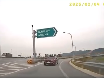 Phạt 19 triệu đồng nữ tài xế đi ngược chiều trên cao tốc