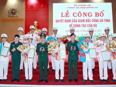 Nhiều lãnh đạo công an cấp phòng, huyện ở Nghệ An xin nghỉ trước tuổi