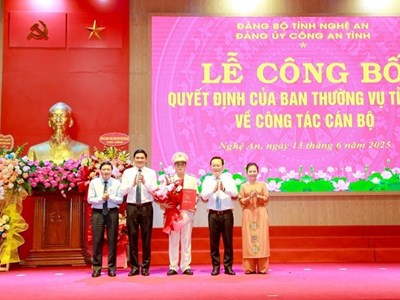 Nghệ An có tân giám đốc Công an