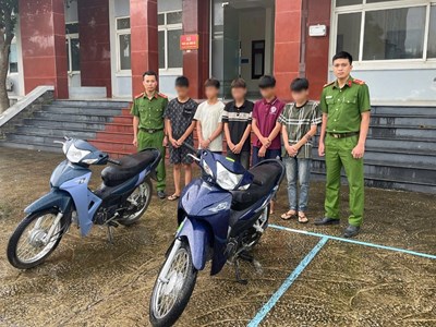 Bắt giữ nhóm thanh, thiếu niên “liều lĩnh” trộm cắp xe máy liên tỉnh