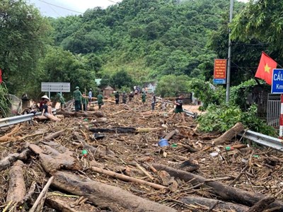 Xã biên giới oằn mình khắc phục hậu quả sau trận lũ lịch sử