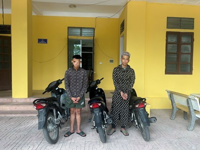 Khởi tố hai đối tượng manh động gây ra hơn 20 vụ trộm cắp xe máy 