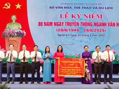 Nghệ An long trọng kỷ niệm 80 năm ngày truyền thống ngành Văn hóa