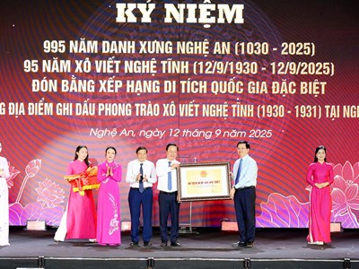 Kỷ niệm 995 năm danh xưng, 95 năm Xô viết Nghệ Tĩnh và đón Bằng xếp hạng Di tích quốc gia đặc biệt Xô viết - Nghệ Tĩnh